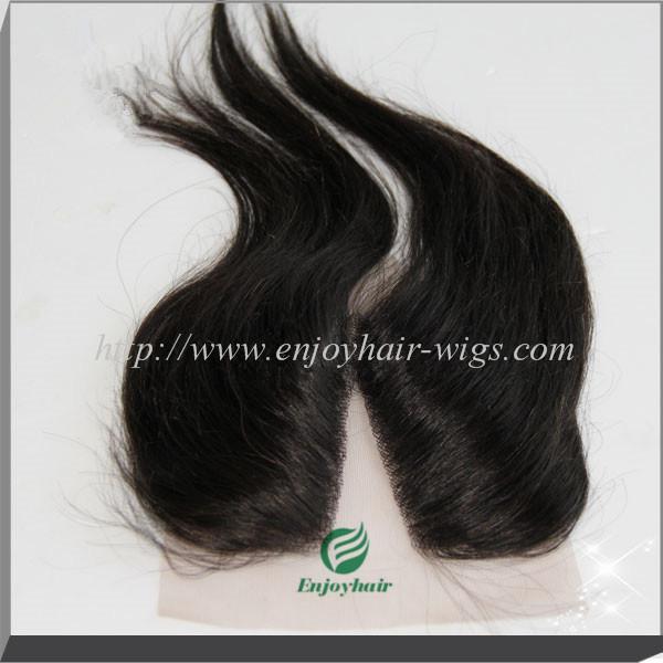 U-part Lace top closure 4''x4''malaysian virgin hair natural color 10''-24''L