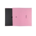 Pink And Black Cardboard Gift Packaging Box For Earrings Necklace