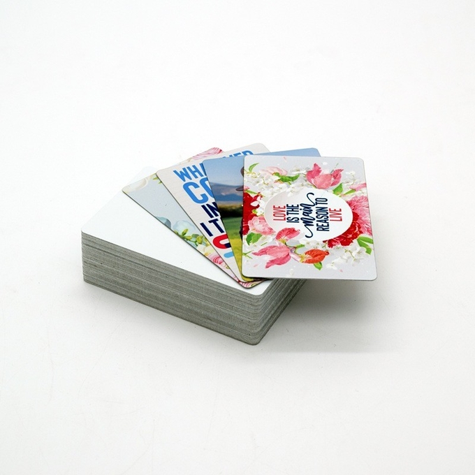 Double Sided Sublimation Metal Blanks Printable Sublimation Business Card Blanks