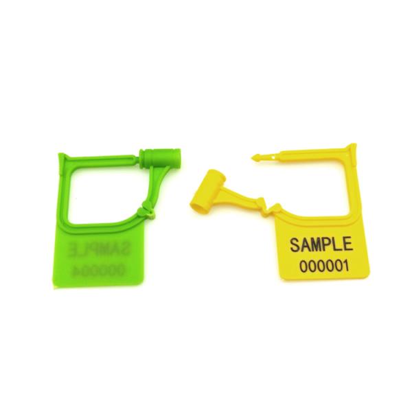 Disposable Mini Plastic Padlock Security Seal Self Locking Mechanism 49N Tensile Strength