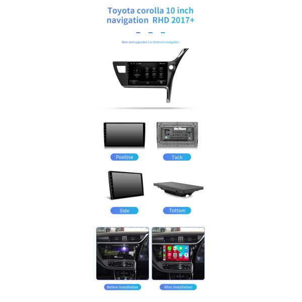 For Corolla RHD 2017 Android Carplayer With Bluetooth Phone / GPS / Goggle Paly