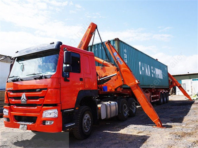 40FT Diesel Engine Side Loader Trailer Mechanical Ladder Hydraulic Side Loader