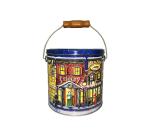 Color Painting Galvanized Metal Buckets , Reusable Galvanized Beer Buckets