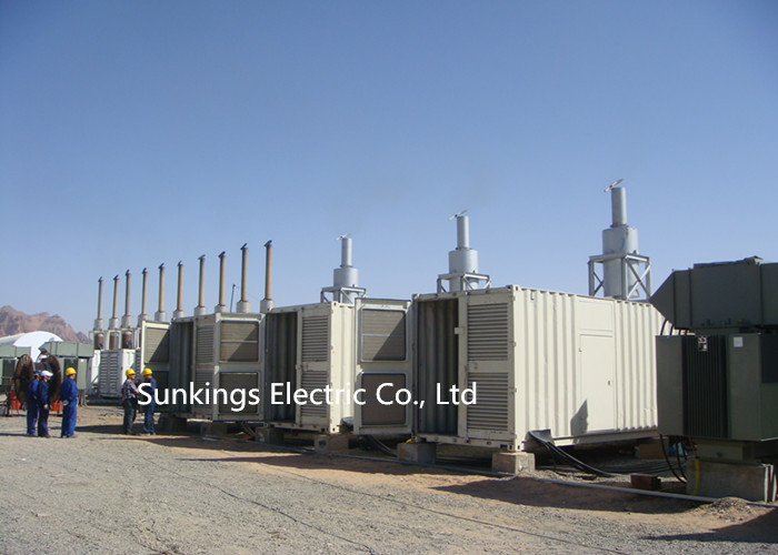 Construction Container Diesel Power Generator Set 230V/400V Rated Voltage AC Three Phase