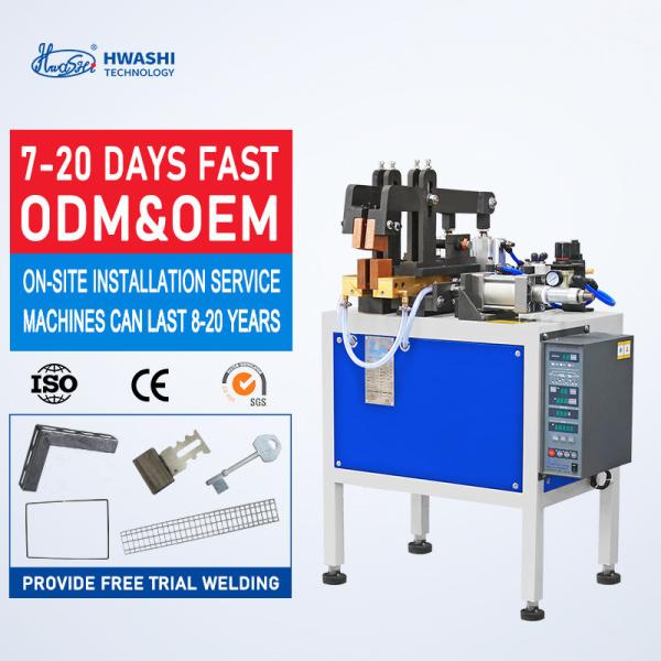 Hwashi Steel Bar Wire Rod Flash Butt Welding Machine AC 380V 50KVA For Metal