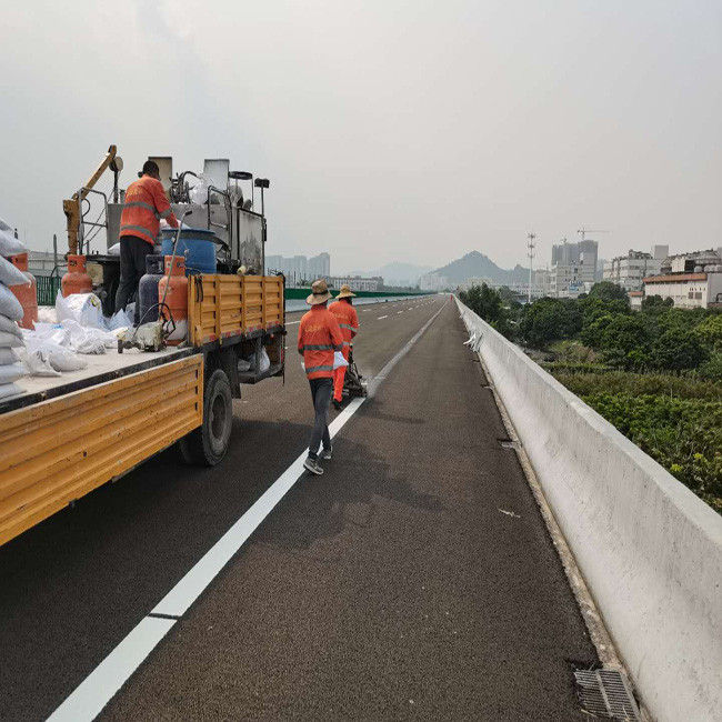 Powder Coating Asphalt Marking Thermoplastic Road Marking Paint With Glass Beads