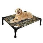 Camouflage Flower Oxford Cloth Outdoor Military Bed High Rise Dog Bed Cat Summer