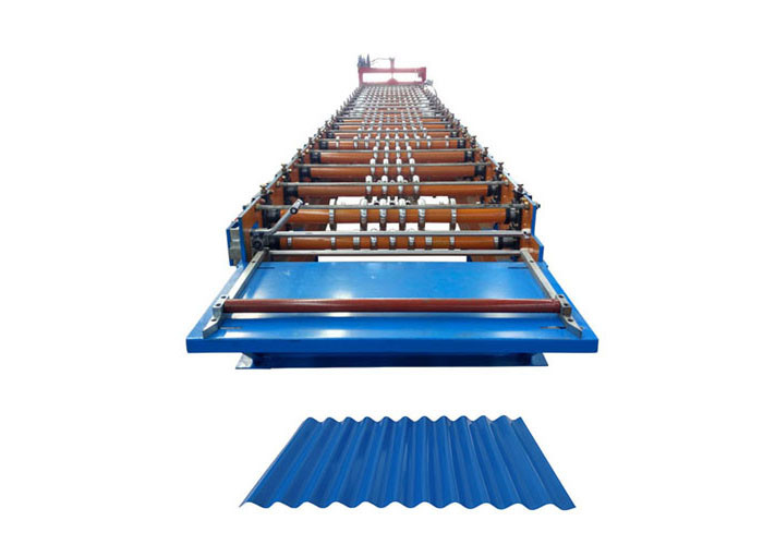 Fully Automatic Corrugated Sheet Making Machine , 13 Rows Corrugated Metal Roofing Machine