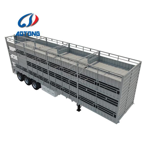 45 Feet 13 Meter 3 Axles Livestock Truck Live Stock Sheep Transport Truck Semi