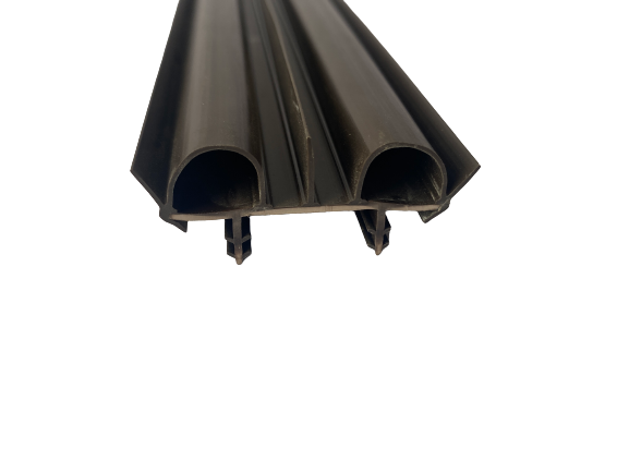 Seal Your Door Efficiently with Soft and Hard Coextrusion Door Sweep Seal in PVC Brown