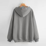 Over Sized Casual Bulk Hoodies for Women Drawstring Clothes Custom Logo Women′s