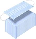 Waterproof Disposable Mouth Mask Three Ply Disposable Half Mask Respirator