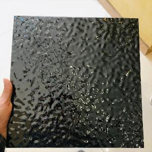 Wholesale Foshan Factory Direct PVD Black Titanium Water Ripple Stainless Steel Sheet Price from china suppliers