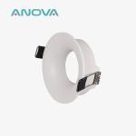 White Round Downlight Enclosure 68mm Recessed Can Light Housing