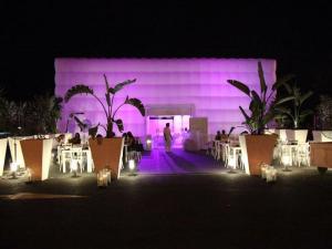 Wholesale Giant Purple Lighting Inflatable Cube Tent Printed For Exhibition from china suppliers