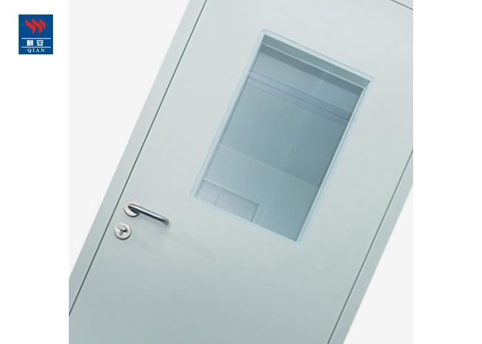Air Tight Steel Swing Iron Glass 30min Fire Doors For Hospitals