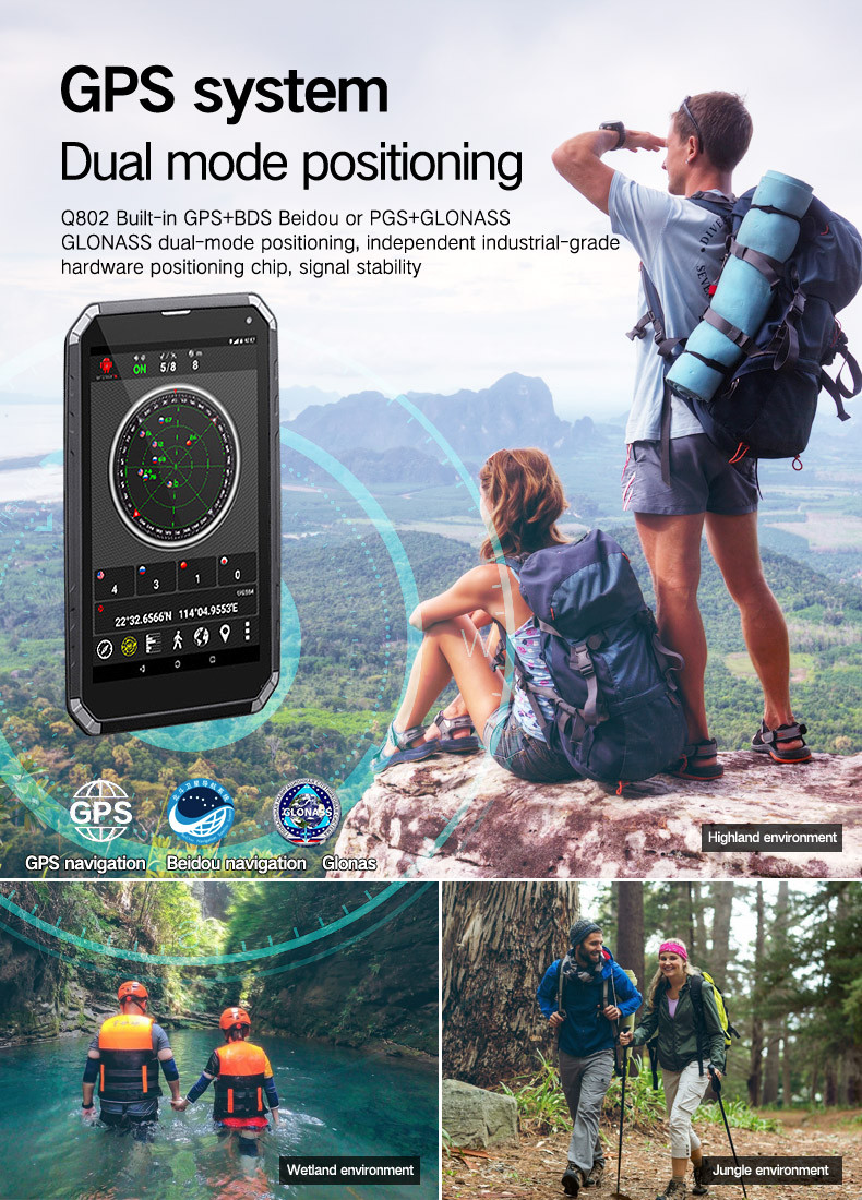 10.1 Inch IP68 Rugged Android Linux Tablet Waterproof Slim PCAP Touch Screen MIL-STD-810G 2.0GHz Qcta-Core GPS BDS RJ45