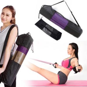 Wholesale Black Portable Yoga Mat Carry Bag lightweight Nylon Pilates Womens Yoga Bag from china suppliers