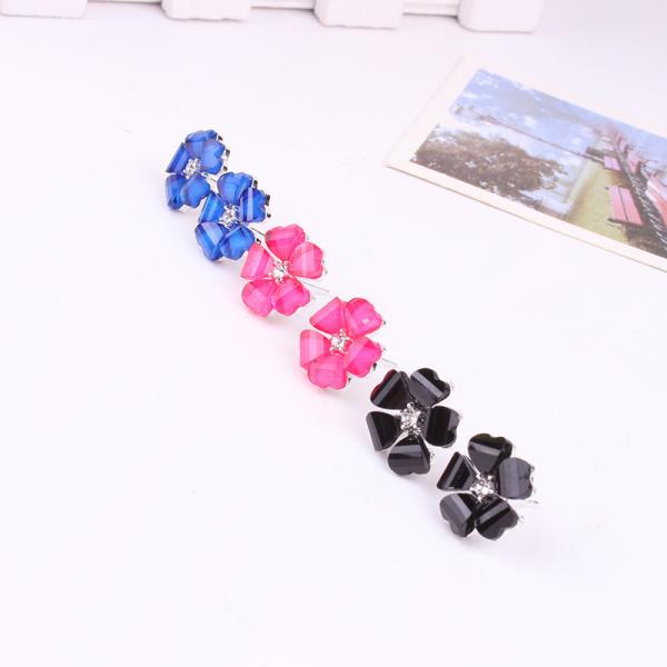 2018 Fashion American style lady party Heart ShapeEarringsSilver Many Colors