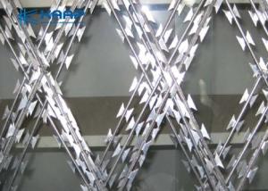 Wholesale Welded Razor Barbed Wire Galvanized Stainless Steel Flatwrap Unique Shape from china suppliers