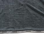 16"X16" Microfiber Car Buffing Towel Black Ultra Thick 800GSM Twist Pile 70%