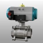 Aluminum Alloy Pneumatic Ball Valve Rotary Pneumatic Operated Ball Valve