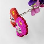 Custom 2d Cartoon King Queen PVC Keychain Key Holder For Wedding Souvenir Gifts