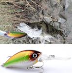 12.5G 10CM Rock Fat Salmon Bait 4 Plastic Lures For Sea Fishing Hard