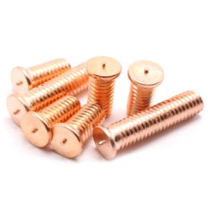 Wholesale ISO13918 Stainless Steel CD Flanged Weld Screws Fully Threaded Copper Plated Screw from china suppliers
