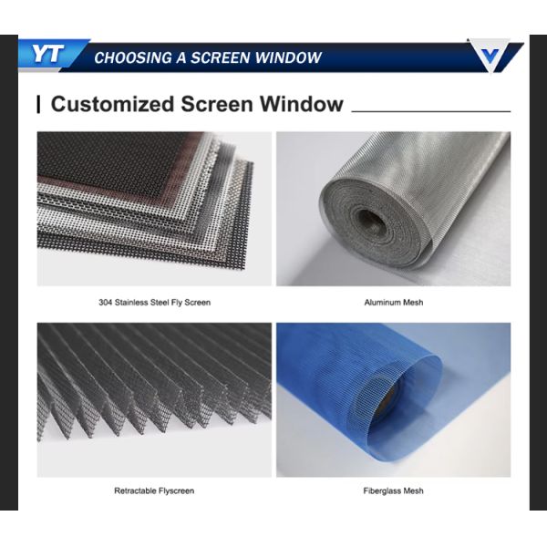 Modern Aluminum Sliding Window with Stainless Steel Screen for Kitchen & School Use