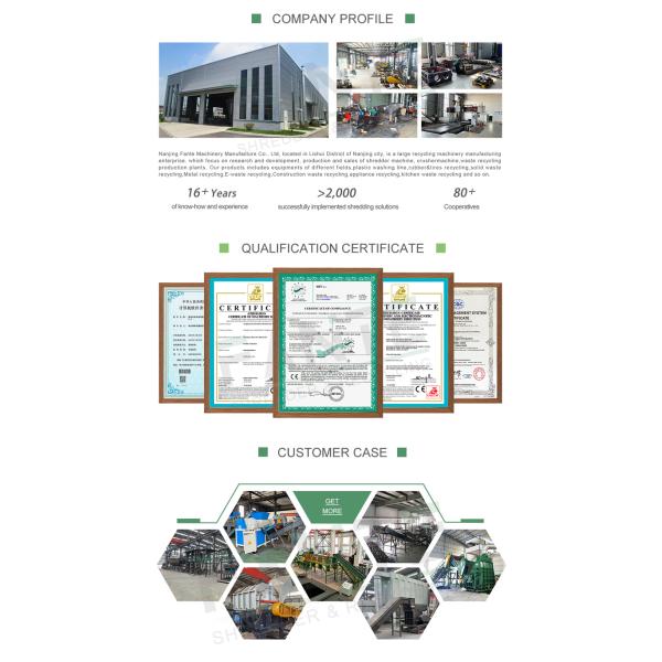 FANTE Compact Dual Shaft Shredder for Efficient Processing of Recycled Wood MDF Chipboard and Wooden Packaging Waste