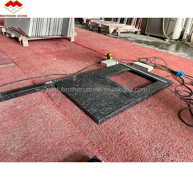 Modern Blue Granite Stone Slabs Prices for Natural Blue Pearl Countertop Renovation