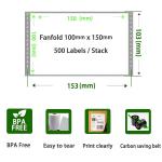 Industrial Logistics Express Paper 100x150 Size Logistics Sheet for Packaging