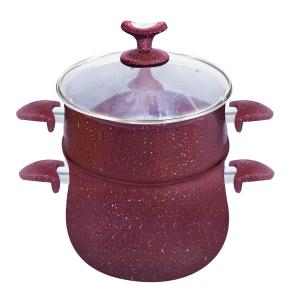 Wholesale 7pcs Aluminum Cooking Pot Set Marble Coating Induction from china suppliers