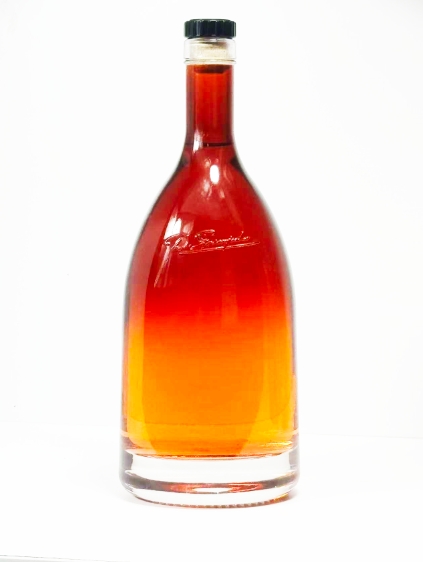 375ml Large Alcohol Bottle Clear Glass Bottles For Liquor Bourbon