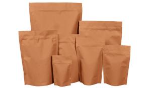 Wholesale Stand Up Bag Kraft Paper Pouch Bag Composite Film For Packaging Granular Powder from china suppliers