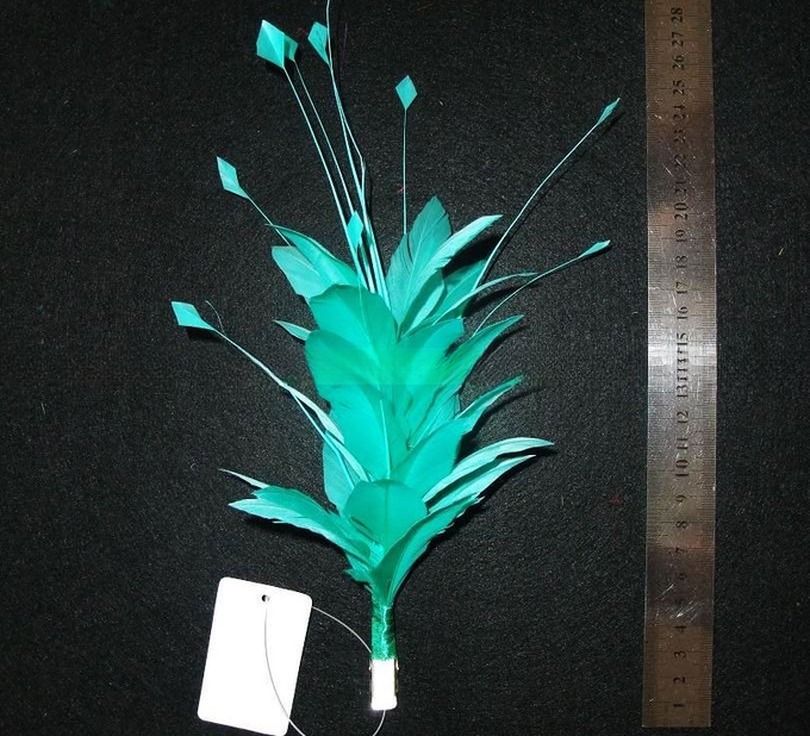 FEDEX Shipping for Millinery Supplies Stripped Goose Feather Flower Mount