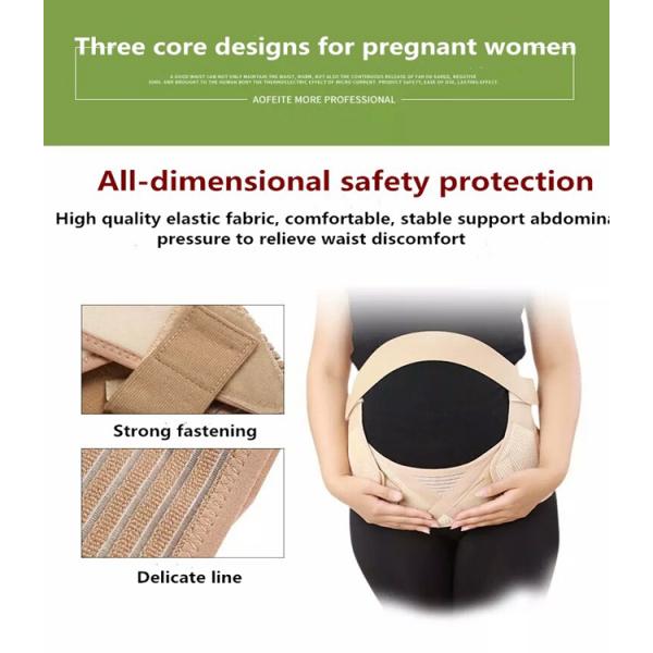 Pregnant Waist Support Band , Breathable Soft Maternity Back Brace Abdominal Belt