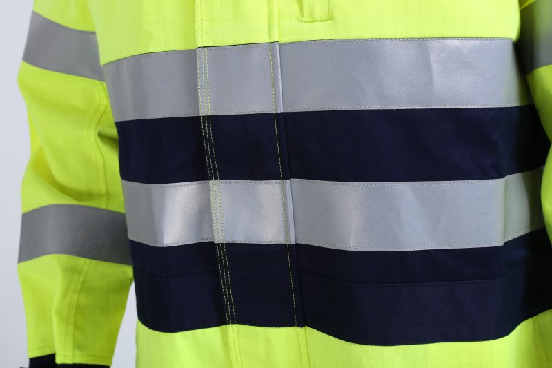 Hi Vis Light Weight Anti Static Flame Retardant Overalls