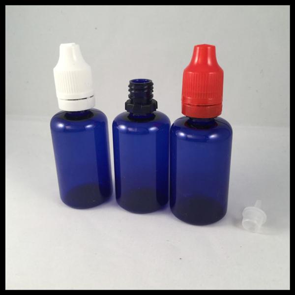 Blue 30ml Plastic Bottles PET Dropper Bottles E Cig Liquid Bottles