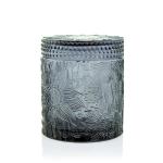 Carved Colored Glass Jar Tea Light Candles / Perfume Scented Candles WXC190910