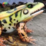 Landscape Decoration Realistic Animatronic Animals Life Size Frog Water