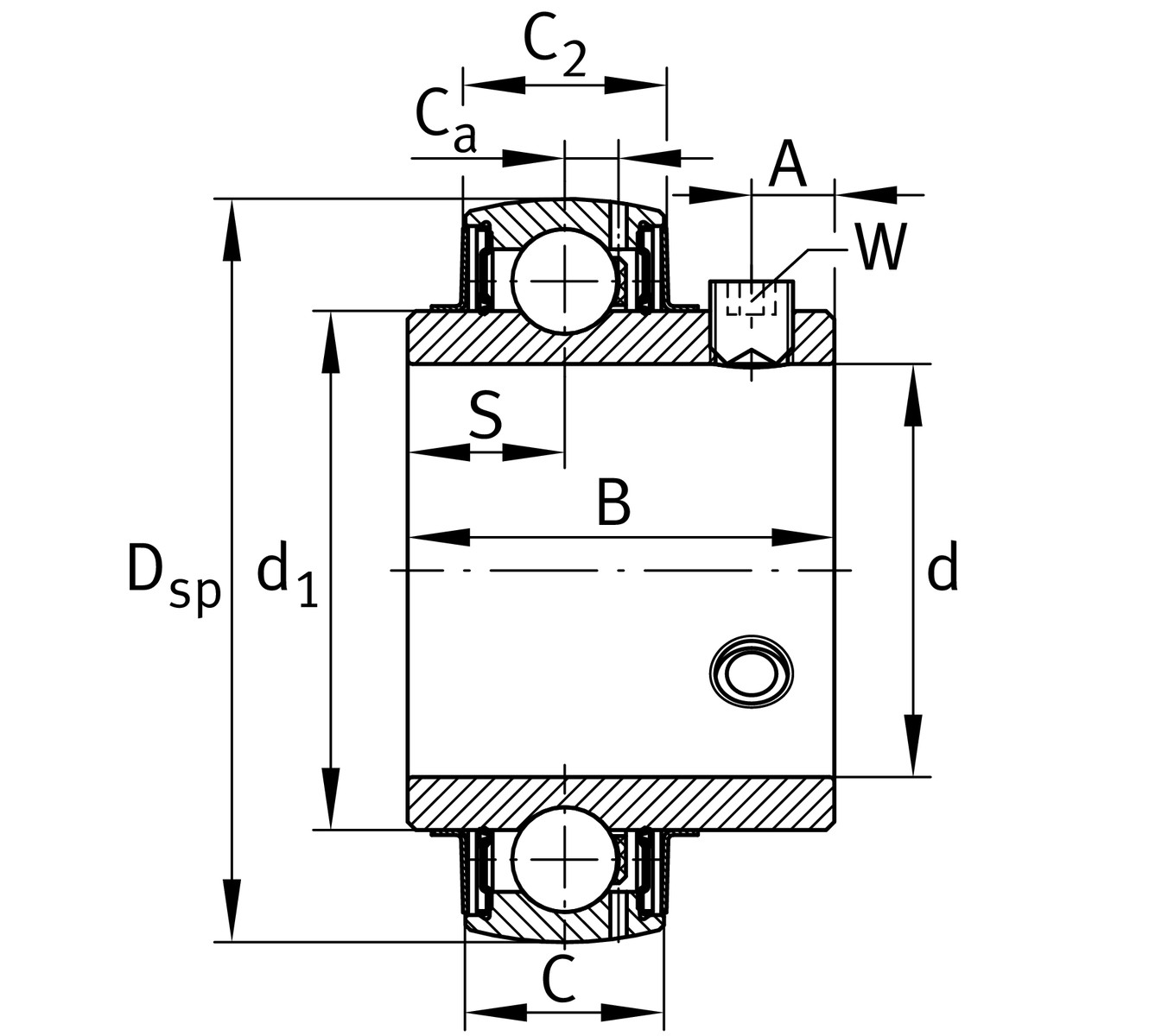 ODM Stainless Steel UC206 Radial Pillow Block Ball Bearing 1.75