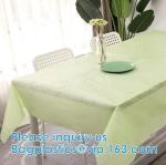 Flannel Backed Tablecloth, Indoor/Outdoor Tablecloth Non Toxic Christmas PVC