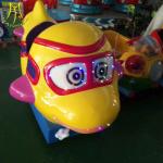 Hansel amusement park game fiberglass children train ride from china