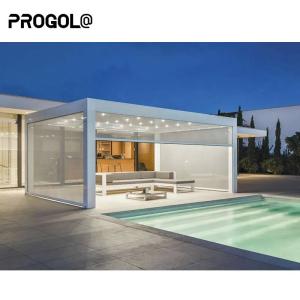 Wholesale Waterproof Aluminum Pergola with Retractable Aluminum Sail Canopy from china suppliers