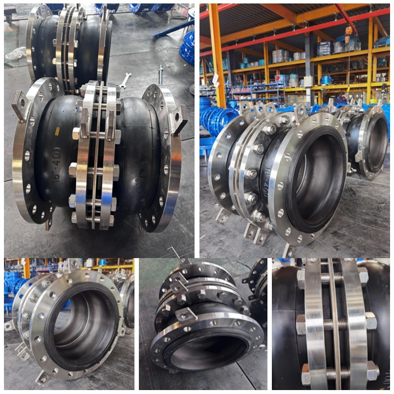 Flexible Connector Coupling Pipeline Ss304 Or Carbon Steel ANSI 150LBS Flange Bellows Rubber Expansion Joint Customized