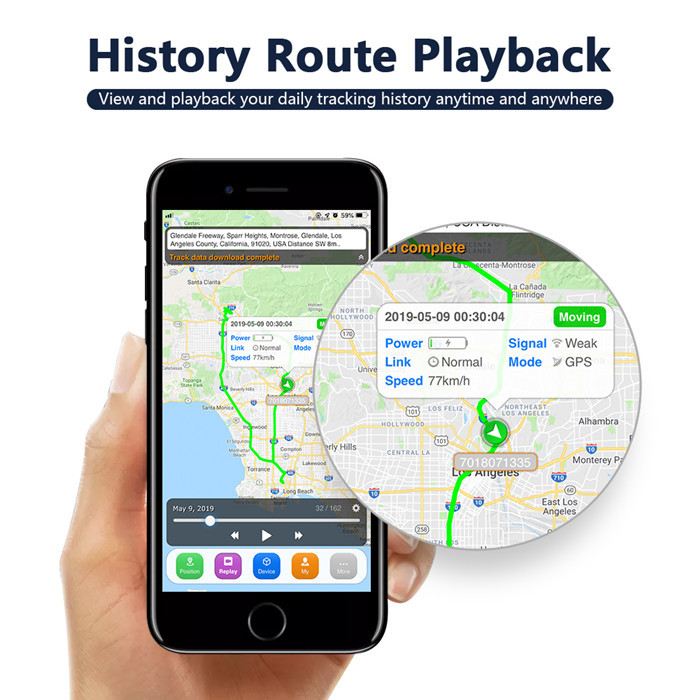 5000mAH Battery Strong Magnetic 4G GPS Tracker Rechargable Tracker Vehicle Real Time Positioning GPS Tracker 4G