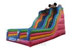 Mickey Theme Commercial Inflatable Slide , 0.9mm PVC Big Blow Up Slide