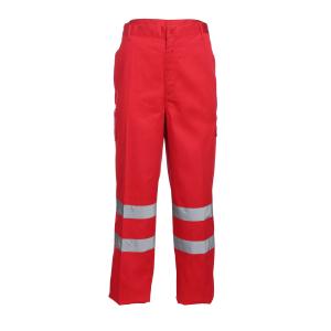 Wholesale Reflective Strips Patch Pocket Relaxation Red Work Pants from china suppliers